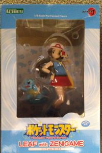 Pokemon Figure Series Leaf with Zenigame 1/8 Scale Pre-Painted Figure