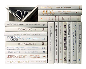 Assorted white books